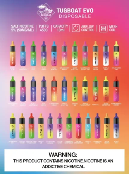Tugboat EVO 4500 Puffs – Disposable Vape