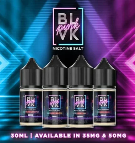 BLVK Pink Series Saltnic Coming 30ML With 35mg and 50MG Nicotinie.