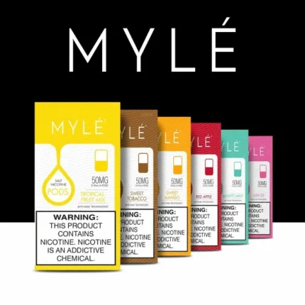 MYLÉ Pods 4-Pack – 5% Salt Nic -Replacement Pre-Filled Cartridges