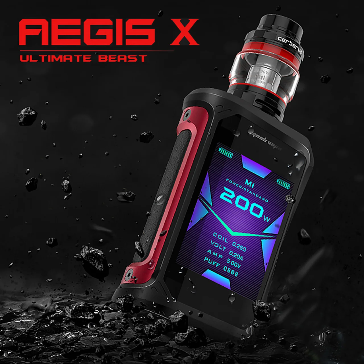 GeekVape Aegis X 200W Kit – Dual Battery Vape Kit GeekVape Aegis X 200W Kit – Dual Battery Vape Kit