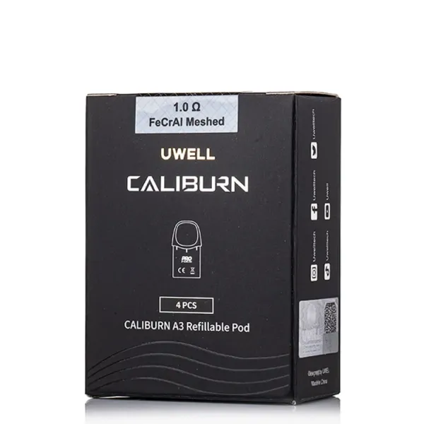 UWELL Caliburn A3 Pods 4PC/Pack – Replacement Pods UWELL Caliburn A3 Pods 4PC/Pack – Replacement Pods